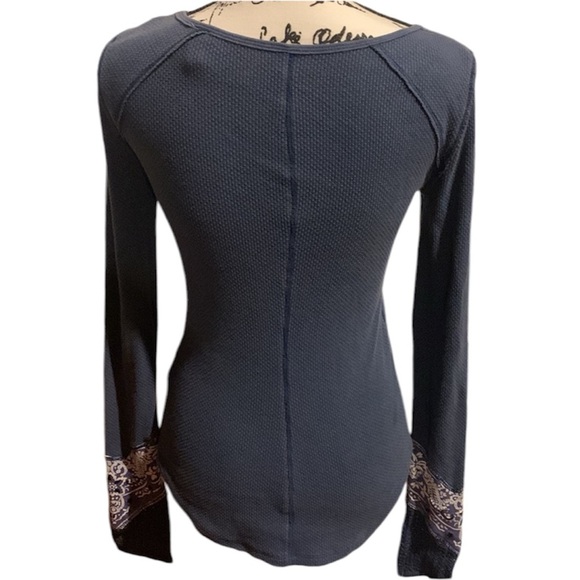 Free People Navy Blue Shirt - Picture 5 of 6